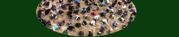 28 mei 20.00 uur: Online Ontdekkingsavond schatgraven strandgroep ovaal groene achtergrond